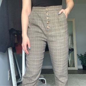 Plaid trousers